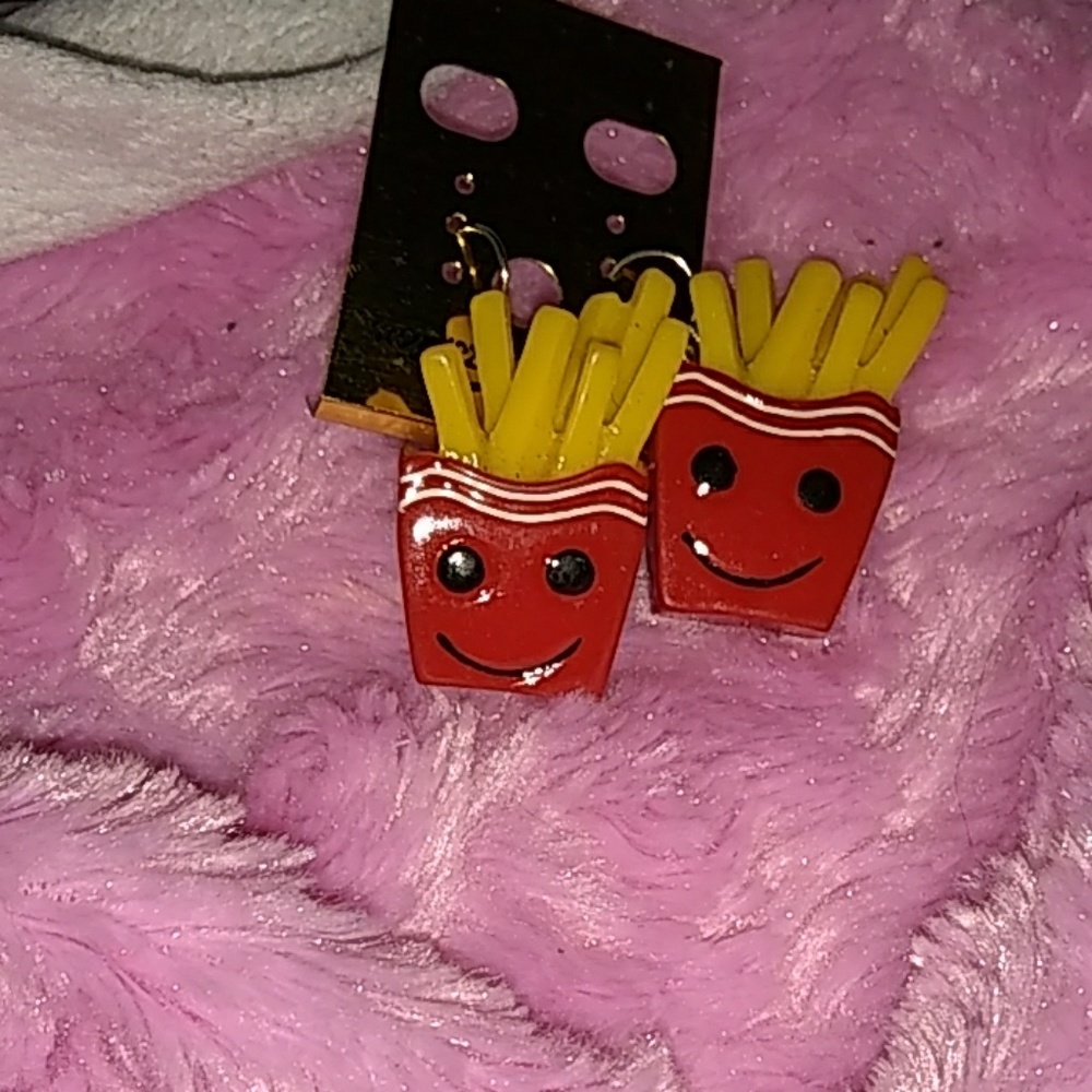New fashion french fries earrings